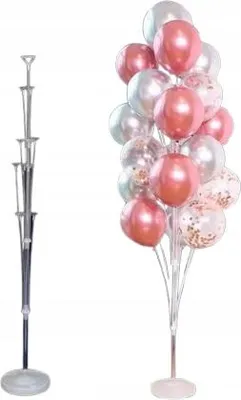 Produktbild von Stojak für Ballons, bis zu 13 Ballons, für Kommunion, Hochzeit, Taufe, XL-Größe, als Alternative zu Helium