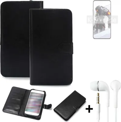 Produktbild von K-S-Trade Wallet Case Handyhülle kompatibel mit nubia Red Magic 7S Pro Schutzhülle Flip cover Flipstyle Tasche Hülle Flipcover Slim Bumper schwarz