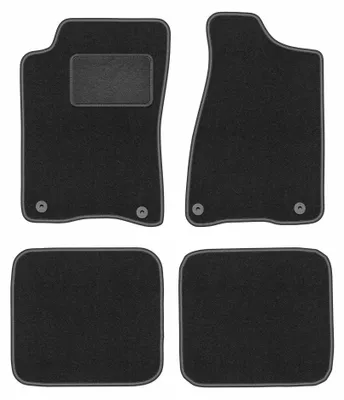 Produktbild von Velours-Fußmatten für Audi 80 B3 1986-1991 (Limousine) – 4-tlg, Graphit, passgenau – Wielganizator LUX