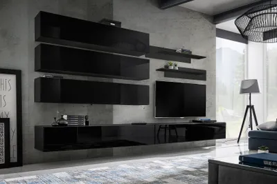 Produktbild von Hängende Wandleuchte fürs Wohnzimmer FREYA 1 - schwarz