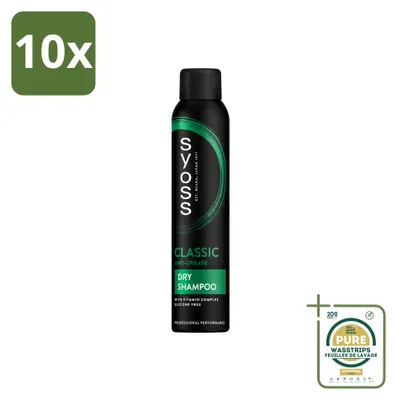 Productafbeelding van 10 x Syoss Anti-Vet Droogshampoo - 200 ml - Voordeelverpakking - 10 stuks