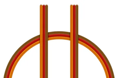Imagen del producto de Cable plano, delgado, de tres conductores, sección 0.14 mm², con aislamiento de PVC