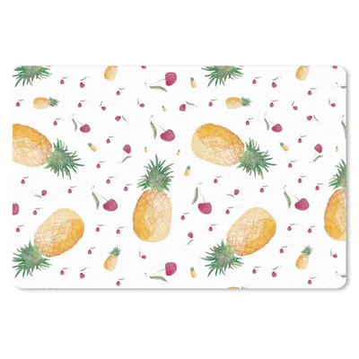 Produktbild von MuchoWow® Mauspad Mousepad Obst - Aquarell - Weiß 27x18 cm - Mousepads - Maus Mat - Pad - Mausunterlage - Büroartikel - Desk Matten