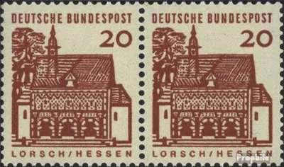 Produktbild von Briefmarken BRD (BR.Deutschland) 1964 Mi 456wP waagerechtes Paar gestempelt Bauwerke