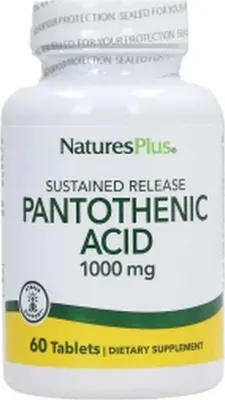 Produktbild von Natures Plus Pantothenic Acid 1000 mg - 60 Tabletten