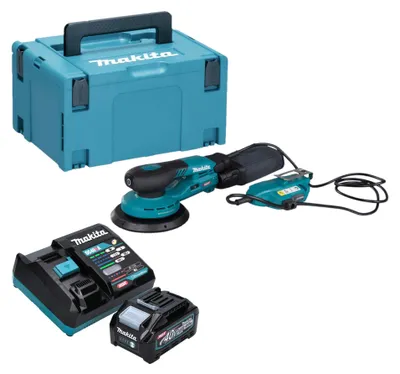 Zdjęcie produktu dla Makita BO 002 CGM101 Akumulatorowa szlifierka oscylacyjna 40 V maks. 150 mm skok 5,0 mm Bezszczotkowa + 1x akumulator 4,0 Ah + ładowarka + Makpac