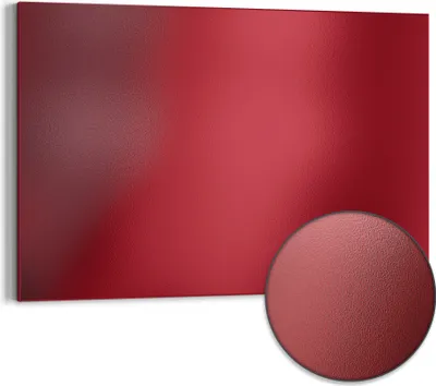 Immagine prodotto di DEQORI Lavagna magnetica in metallo 90x60 cm 'Rosso scuro' Lavagna bianca Lavagna magnetica Ufficio