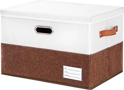 Produktbild von Aufbewahrungsbox 43*30*30cm mit Deckel Groß,Griffen,Faltbare,1-Stück,Waschbare, Kisten,Aufbewahrung mit Deckel