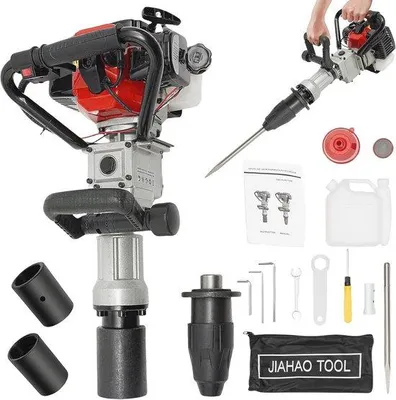 Produktbild von Grundbohrmaschine 2-in-1 mit Handstartfunktion - Bodenbohrer und Pfahlsetzer