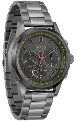 Produktbild von Hugo Boss Solgrade Herrenuhr silber schwarz HB1514034