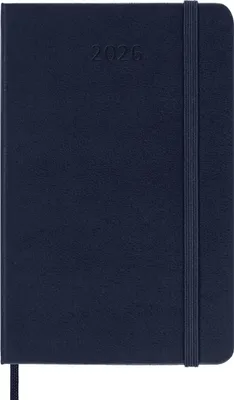 Produktbild von Moleskine 12 Monate Wochen Notizk. 26 A6 1W=1S Geb Saphir