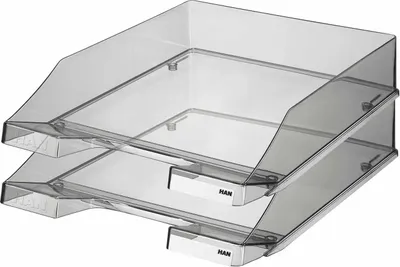 Produktbild von HAN Briefablage KLASSIK 1026-X-24 DIN A4/C4 grau transparent