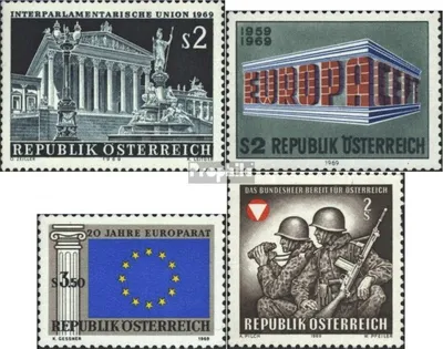 Produktbild von Briefmarken Österreich 1969 Mi 1290,1291,1292,1293 (kompl.Ausg.) postfrisch Sondermarken