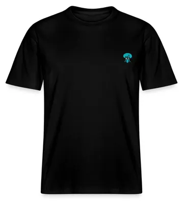 Produktbild von Spreadshirt SpongeBob Schwammkopf Taddäus Stick-Motiv Relaxed Fit Uni T-Shirt, XL, Schwarz