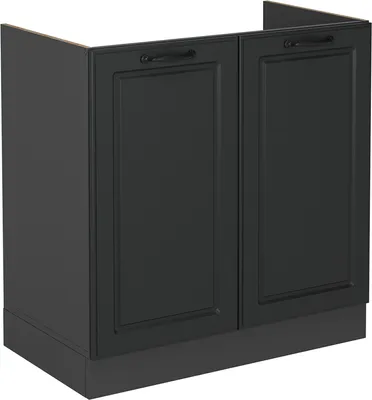 Produktbild von Spülenunterschrank Vicco R-Line Anthrazit Landhaus 80 cm ohne Arbeitsplatte, Model 53486