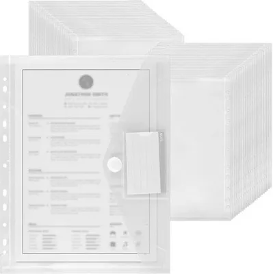 Image de Chemises transparentes A4 avec fermeture velcro pour l'archivage