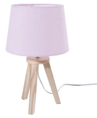Produktbild von Atmosphera | Nachttischlampen - Tischlampen - 31 cm - Rosa - Minimalistisches Design - Ideal für Kinderzimmer