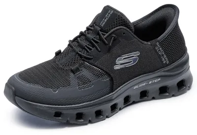 Produktbild von Skechers Damen Glide-Step Pro Slip-InTurnschuhe, Black Mesh/Black Trim, 39.5 EU