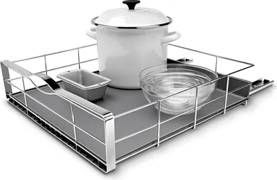 Produktbild von simplehuman 838810009759, Veranstalter, Korb, Schrankschublade, Kochgeschirr, Geschirrspülmittel, Trinkbehälter, Utensilien, Grau, Silber, Stahl