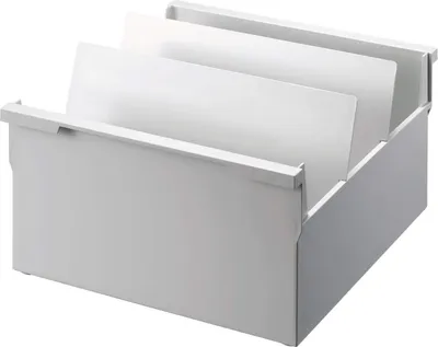 Immagine prodotto di vassoio portacarte helit A4 orizzontale, grigio chiaro, non decorato