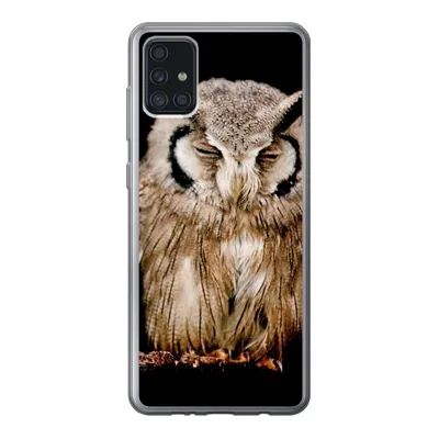 Produktbild von MuchoWow® Handyhülle Schutzhülle Hülle für Samsung Galaxy A52 5G Eule - Vogel - Schwarz Silikon Softcase Handy Hülle - Umschlag
