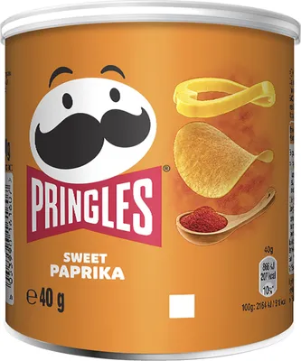 Obrázek produktu pro Pringles Sladká paprika - skládané chipsy se sladkou a pikantní příchutí 40g