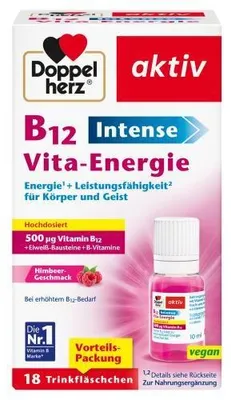 Produktbild von Doppelherz B12 Intense Vita-Energie Trinkfl. 18 St
