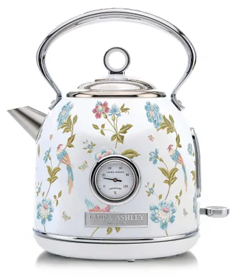 Obrázok produktu pre Rýchlovarná kanvica Laura Ashley - 1,7 l, 2200 W, svetelný indikátor, ukazovateľ teploty, bezdrôtová, ochrana proti vyvareniu - Elvenden White Design by VQ