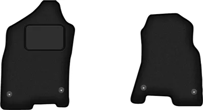 Zdjęcie produktu dla Wielganizator dywaniki welurowe LUX przednie do Dodge RAM 1500 long (2019-) - czarne dywaniki samochodowe BASIC komplet (2 szt.)