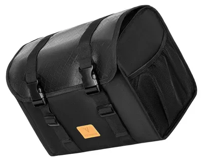 Produktbild von Fahrradtasche für den Gepäckträger – großes Fassungsvermögen, Schnellverschluss, längenverstellbar, 12 l, für Mountainbike-Ausrüstung, schwarz, 32,5 × 18 × 25 cm