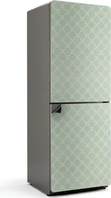 Produktbild von Wellenlinienmuster – Magnetische Kühlschrank Abdeckung – Dekorfolie magnetisch Küche – Kühlschrank Magnet Deko – selbstklebende Magnettafel – Magnetfolie für Kühlschranktür – 70x190 cm