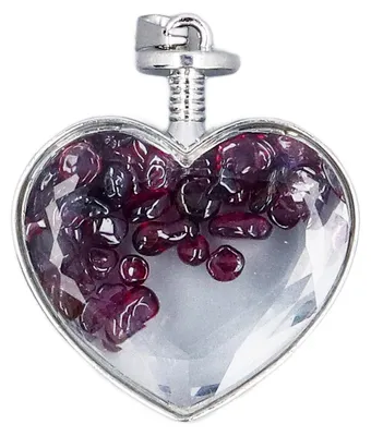 Produktbild von Herzförmige Flasche mit zerkleinertem Steinglas für Kunst, Handwerk, Party, Hochzeit, Tischdekoration, Typ 4