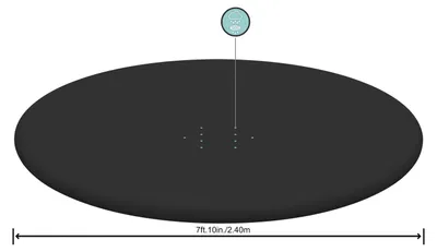 Produktbild von Abdeckung für BESTWAY-Pools - 244 cm