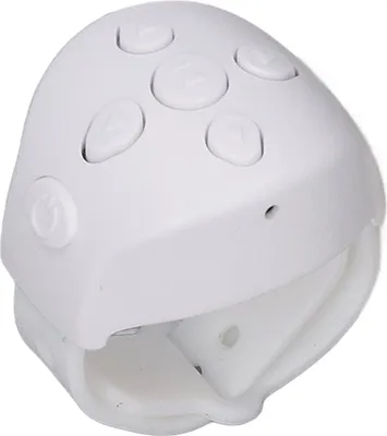 Obrázek produktu pro Dálkové ovládání Bluetooth, rolovací kroužek, APP, boční otočný ovladač, spoušť fotoaparátu, selfie tlačítko pro mobilní telefon, bílá barva