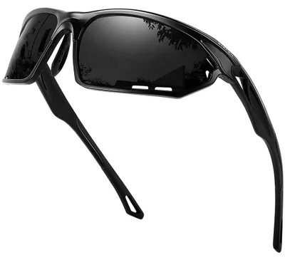 Produktbild von Bircenpro Sport Sonnenbrille für Herren Polarisiert: UV Schutz Verspiegelt Sportbrille für Männer Baseball Radfahren Fahren Angeln Golf Motorrad Laufen