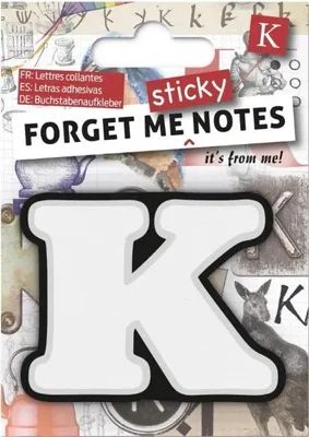 Productafbeelding van Vergeet-mij-niet-stickers, letter K