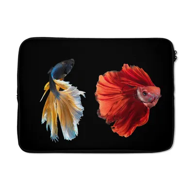 Produktbild von MuchoWow® Laptop Hülle 13 Zoll Fisch - Abstrakt - Tiere - Meer Laptoptasche - Laptophülle - Sleeve - Rundumschutz