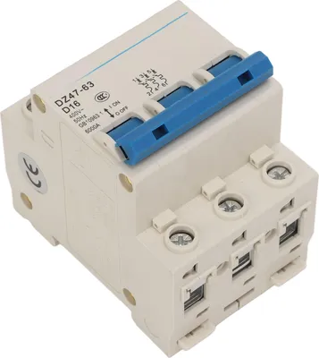 Obrázok produktu pre Miniatúrny istič s ohňovzdorným puzdrom 3P Automatický istič pre kancelárske budovy 400V DZ47 63 16A