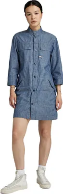 Produktbild von G-star D24745-d186 Langärmliges Kurzes Kleid Blau XL Frau Blau XL