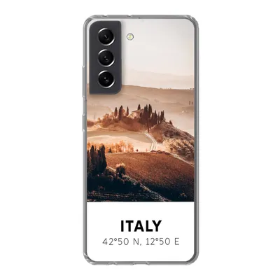 Produktbild von MuchoWow® Handyhülle Schutzhülle Hülle für Samsung Galaxy S21 FE Toskana - Italien - Sommer Silikon Softcase Handy Hülle - Mobiltelefonhülle