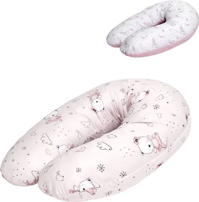 Immagine prodotto di Lorelli cuscino gravidanza cuscino allattamento, 100% cotone, lunghezza 190 cm rosa Daisy