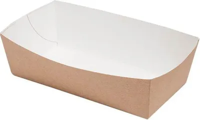 Zdjęcie produktu dla Głęboka tacka papierowa 14 x 7 x 4,5 cm 100 szt.