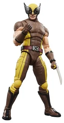 Image de Figurine Avengers Legends Wolverine costume marron Hasbro