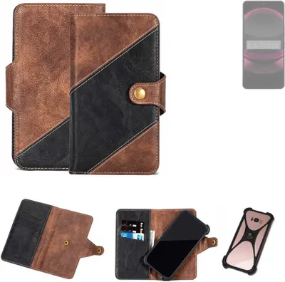 Produktbild von K-S-Trade Handyhülle Schutzhülle Bookstyle Case kompatibel mit Sharp Aquos R8s Pro Klapphülle Cover Hülle Schutztasche 1x