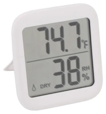 Obrázek produktu pro Digitální teploměr a vlhkoměr s magnetickým stojánkem a LCD displejem – měřič teploty a vlhkosti v interiéru pro domácnost