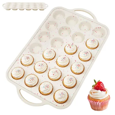 Immagine prodotto di Stampo per muffin da 24, con struttura in metallo, ideale per preparazioni salate