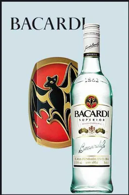 Obrázek produktu pro KS180 Bacardi - Láhev - tištěné zrcadlo