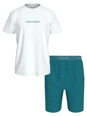 Productafbeelding van Calvin Klein pyjamabroek, korte iconische katoenen stretch, set, model "driftwood", voor heren