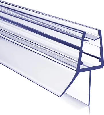 Produktbild von Heilmetz Duschdichtung 80cm Duschtür Dichtung, Glasstärke 4-6 mm, Gerade PVC Ersatzdichtung mit Wasserabweiser für Dusche