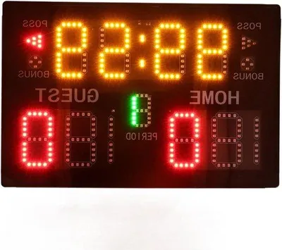 Obrázek produktu pro Elektronický basketbalový tabule, 11místný, LED, s dálkovým ovládáním, přenosný, sportovní